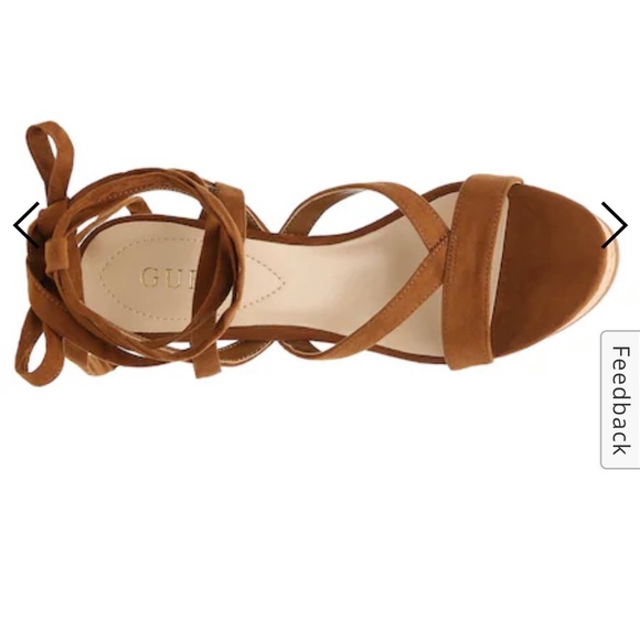 New, unworn Guess Treacy cork platform sandals size 10 - Picture 4 of 10